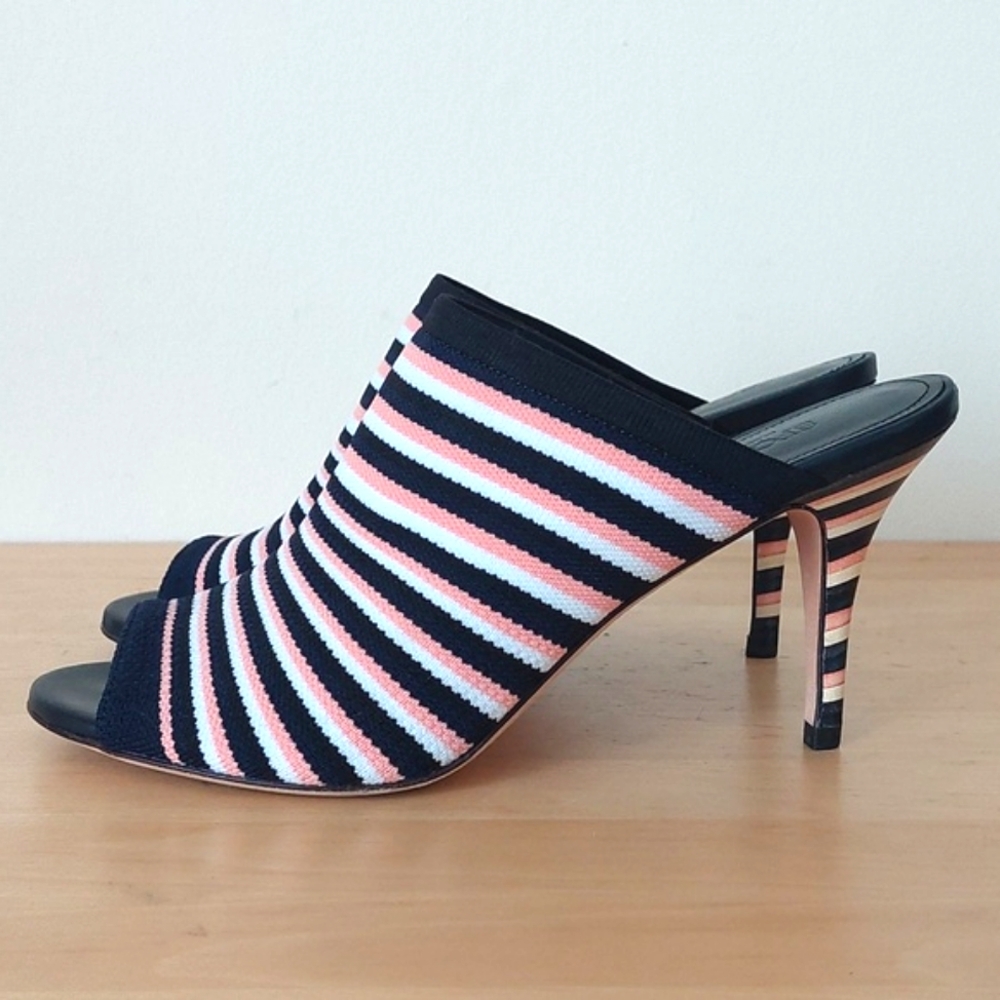 Sportmax Striped Heeled Mules / Sandals